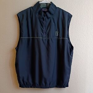 PGA Tour Men's Dark Navy Half-Zip Golf Vest